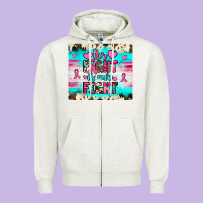 Her Fight Is Our Fight Zipper Hoodie Designed By Jahusdesignshop