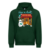 Forest Green when in doubt go to the bookstore Urban Hoodie - Artiststas
