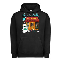 Pigment Black when in doubt go to the bookstore Urban Hoodie - Artiststas