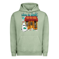 Pigment Oil Green when in doubt go to the bookstore Urban Hoodie - Artiststas
