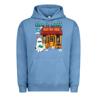 Pigment Pebble Blue when in doubt go to the bookstore Urban Hoodie - Artiststas