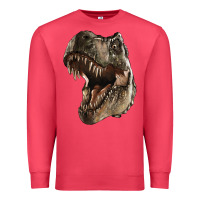 Cardinal Tyrannosaurus T Rex Face Premium Sweatshirt - LillyAllenDesigns