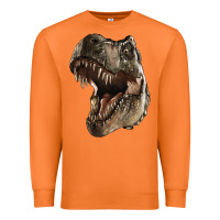 Carrot Tyrannosaurus T Rex Face Premium Sweatshirt - LillyAllenDesigns
