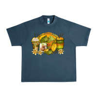 Midnight Navy frog coffee cups Urban Heavy Tee - Zillion Design Studio