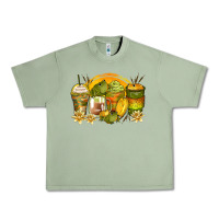 Oil Green frog coffee cups Urban Heavy Tee - Zillion Design Studio