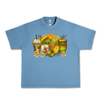 Pebble Blue frog coffee cups Urban Heavy Tee - Zillion Design Studio