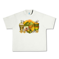 Pistachio frog coffee cups Urban Heavy Tee - Zillion Design Studio