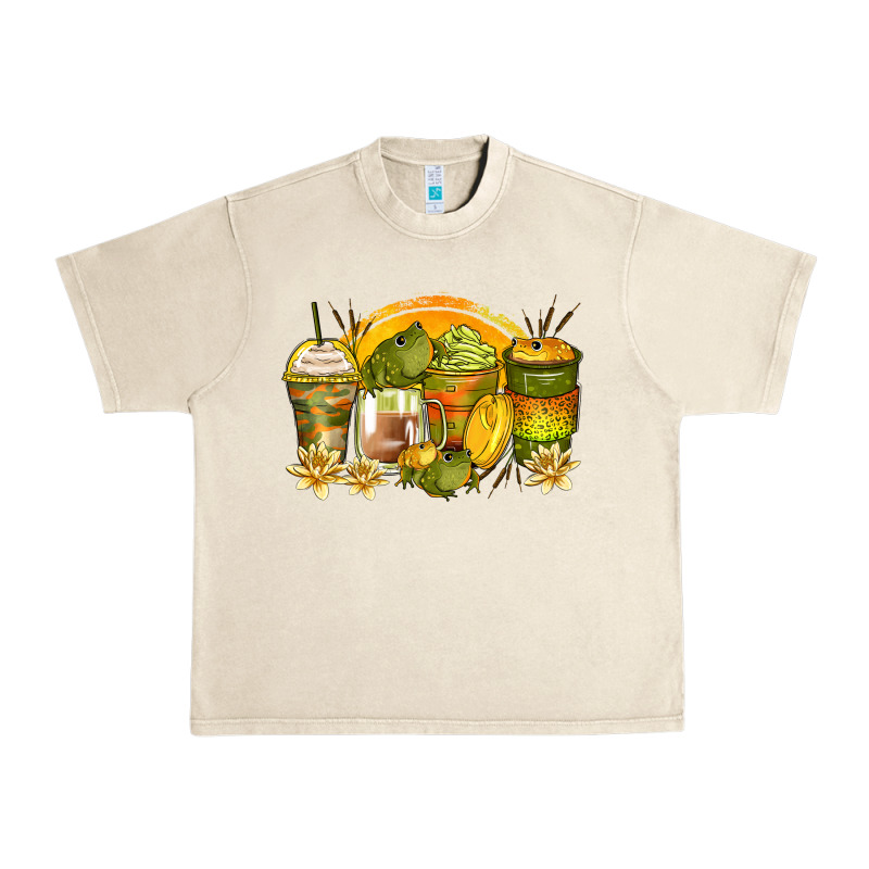 Frog Coffee Cups Urban Heavy Tee by Zillion Design Studio | Teevron