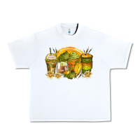 White frog coffee cups Urban Heavy Tee - Zillion Design Studio