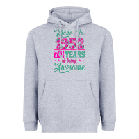 Heather Grey made in 1952, 70 years of being awesome kopya Heavyweight Hoodie - Jasminsmagicworld