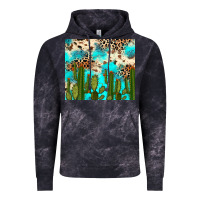 Cloud Black cactus turquoise leopard cowhide tumbler rana Vintage Hoodie - RanaPortraitStore