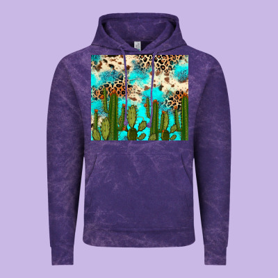 Cactus Turquoise Leopard Cowhide Tumbler Rana Vintage Hoodie Designed By Ranaportraitstore