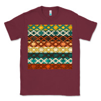 Burgundy native american aztec seamless pattern 1 Classic Tee - BundleAndBundleShop