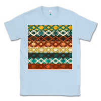 Dusty Blue native american aztec seamless pattern 1 Classic Tee - BundleAndBundleShop