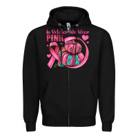 Black in october we wear pink Zipper Hoodie - JahusDesignShop