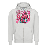 Dove Grey in october we wear pink Zipper Hoodie - JahusDesignShop