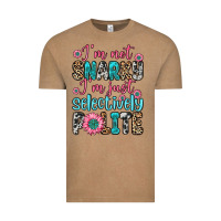 Vintage Coffee i m not snarky i m just selectively polite Vintage Tee - Zillion Design Studio