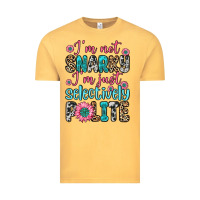 Vintage Mustard i m not snarky i m just selectively polite Vintage Tee - Zillion Design Studio