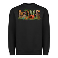Black love camping Heavyweight Sweatshirt - texasbilliewilder