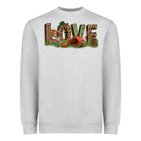 Heather Grey love camping Heavyweight Sweatshirt - texasbilliewilder