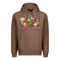 Chestnut chicken   coffee cups Premium Hoodie - MaliasSmallBusiness