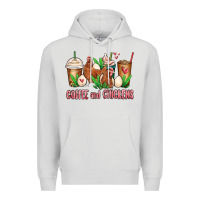 Dove Grey chicken   coffee cups Premium Hoodie - MaliasSmallBusiness