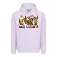 Lilac chicken   coffee cups Premium Hoodie - MaliasSmallBusiness