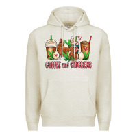 Oatmeal Heather chicken   coffee cups Premium Hoodie - MaliasSmallBusiness