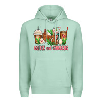 Seafoam chicken   coffee cups Premium Hoodie - MaliasSmallBusiness