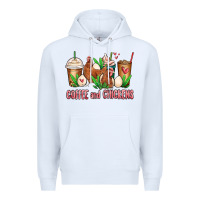 White chicken   coffee cups Premium Hoodie - MaliasSmallBusiness