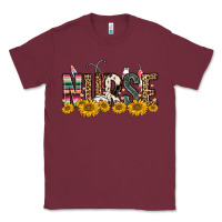 Burgundy nurse sunflower Classic Tee - FaDigitalArtStudio