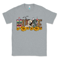 Heather Grey nurse sunflower Classic Tee - FaDigitalArtStudio