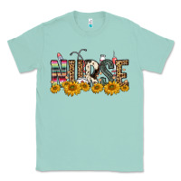Seafoam nurse sunflower Classic Tee - FaDigitalArtStudio