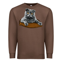 Chestnut Scottish Fold Premium Sweatshirt - LillyAllenDesigns