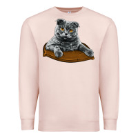 Pale Pink Scottish Fold Premium Sweatshirt - LillyAllenDesigns