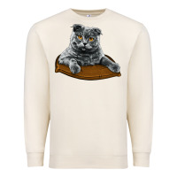 Sandshell Scottish Fold Premium Sweatshirt - LillyAllenDesigns