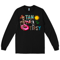 Black Tan Tipsy Long Sleeve Tee - CowhideDigitalArt