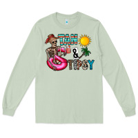 Matcha Tan Tipsy Long Sleeve Tee - CowhideDigitalArt