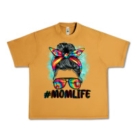 Peanut Butter tie dye momlife messy bun Urban Heavy Tee - BarkalooDesign