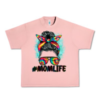 Salmon tie dye momlife messy bun Urban Heavy Tee - BarkalooDesign