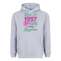 Heather Grey made in 1957, 65 years of being awesome kopya Heavyweight Hoodie - Jasminsmagicworld