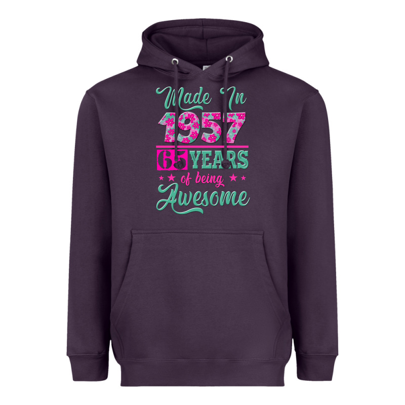 Made In 1957, 65 Years Of Being Awesome Kopya Heavyweight Hoodie by Jasminsmagicworld | Teevron