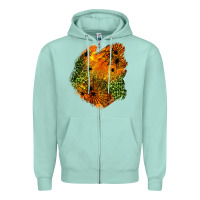 Seafoam spider leopard  halloween patch Zipper Hoodie - BundleAndBundleShop