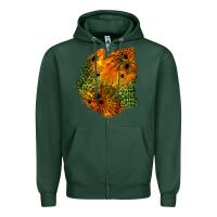 Sports Green spider leopard  halloween patch Zipper Hoodie - BundleAndBundleShop