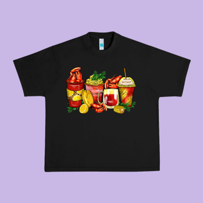 Crawfish Coffee Cups Urban Heavy Tee Designed By Zillion Design Studio