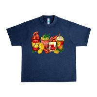 Navy crawfish coffee cups Urban Heavy Tee - Zillion Design Studio