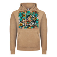 Vintage Coffee cowgirl sunflower turquoise Vintage Hoodie - RanaPortraitStore