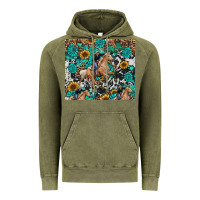Vintage Olive cowgirl sunflower turquoise Vintage Hoodie - RanaPortraitStore
