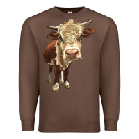 Chestnut Hereford Heifer Premium Sweatshirt - LillyAllenDesigns