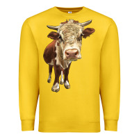 Lemon Hereford Heifer Premium Sweatshirt - LillyAllenDesigns